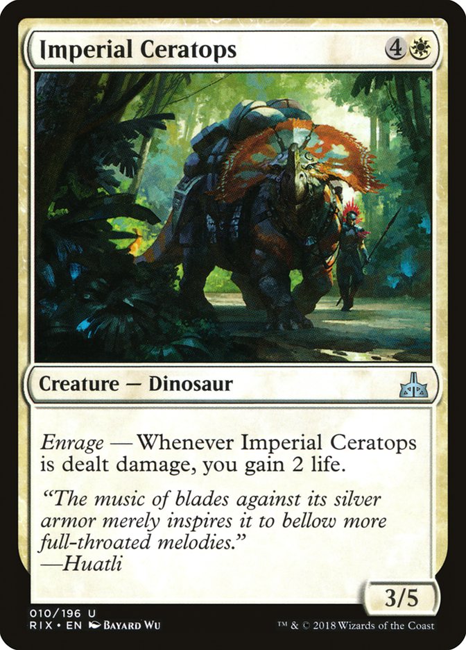 Imperial Ceratops [Rivals of Ixalan] | Card Merchant Takapuna