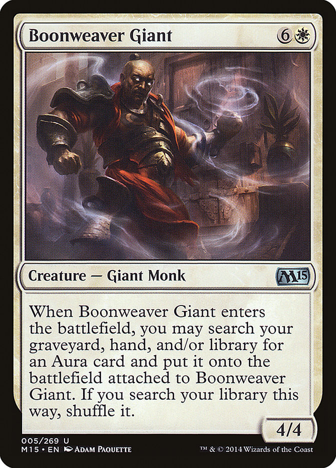 Boonweaver Giant [Magic 2015] | Card Merchant Takapuna