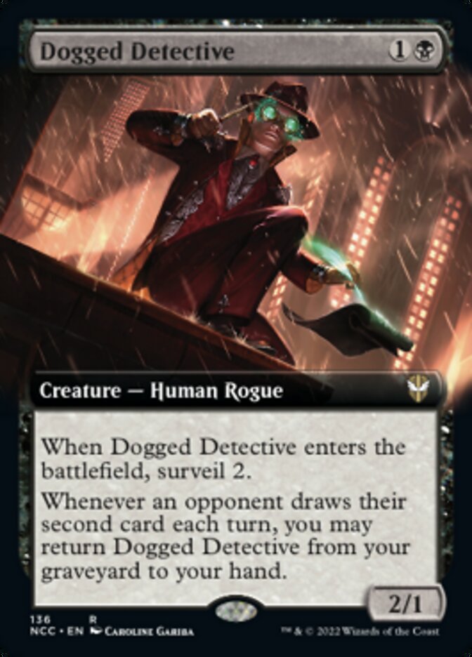 Dogged Detective (Extended Art) [Streets of New Capenna Commander] | Card Merchant Takapuna