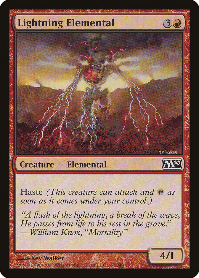 Lightning Elemental [Magic 2010] | Card Merchant Takapuna