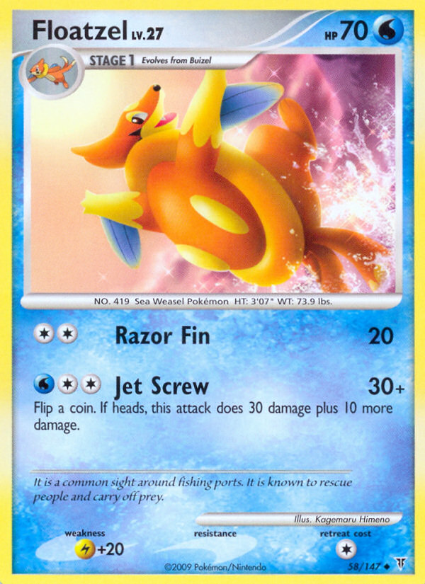 Floatzel (58/147) [Platinum: Supreme Victors] | Card Merchant Takapuna