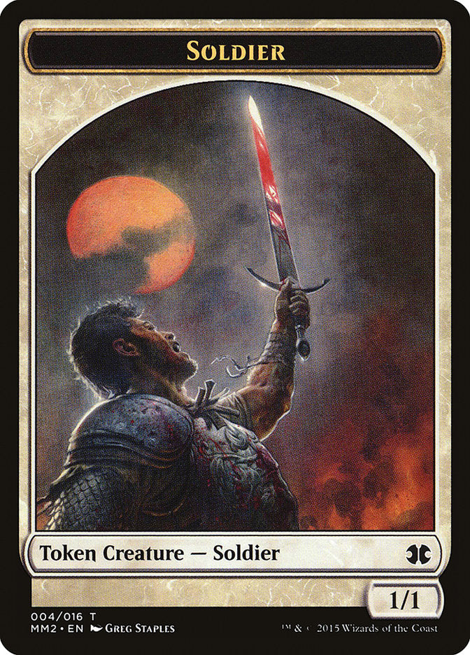 Soldier Token [Modern Masters 2015 Tokens] | Card Merchant Takapuna