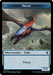 Drake // Koma's Coil Double-Sided Token [Murders at Karlov Manor Commander Tokens] | Card Merchant Takapuna