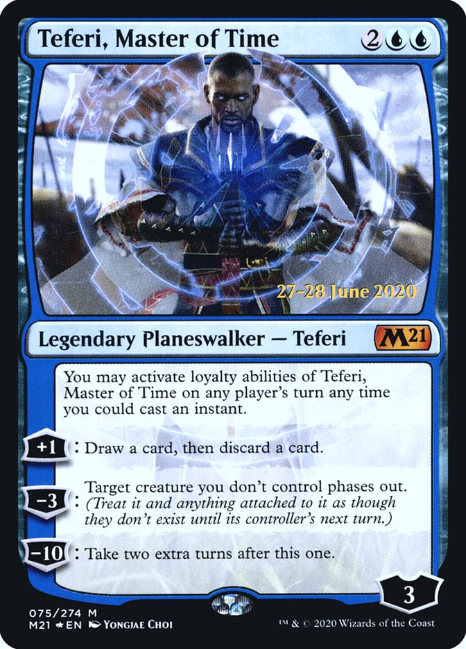 Teferi, Master of Time (75) [Core Set 2021 Prerelease Promos] | Card Merchant Takapuna