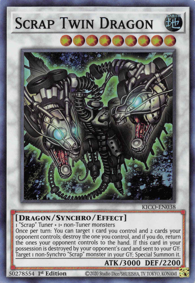 Scrap Twin Dragon [KICO-EN038] Super Rare | Card Merchant Takapuna