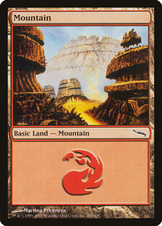 Mountain (301) [Mirrodin] | Card Merchant Takapuna