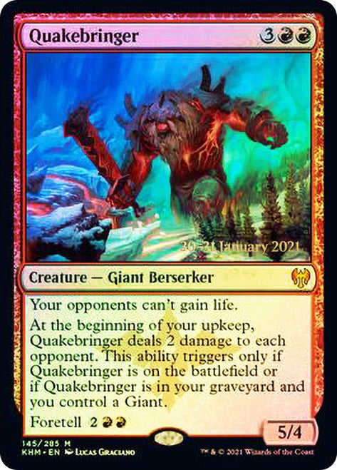 Quakebringer [Kaldheim Prerelease Promos] | Card Merchant Takapuna