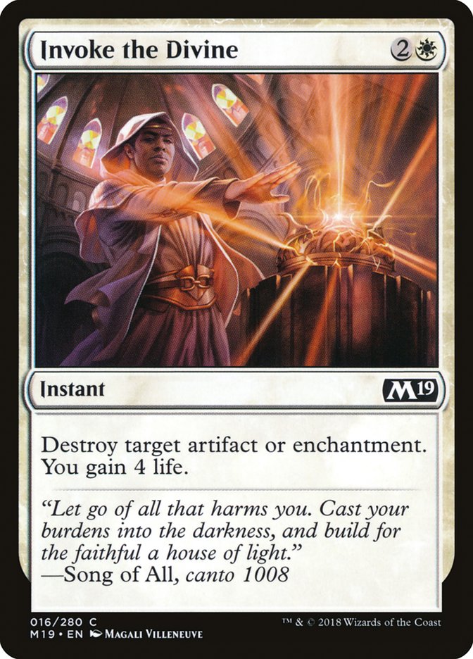 Invoke the Divine [Core Set 2019] | Card Merchant Takapuna