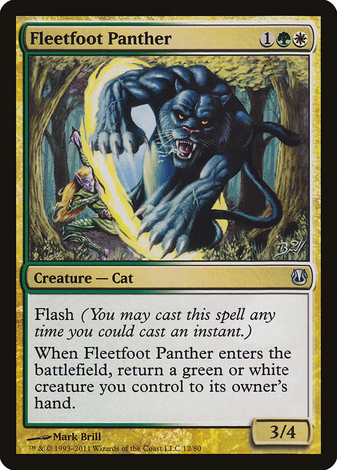 Fleetfoot Panther [Duel Decks: Ajani vs. Nicol Bolas] | Card Merchant Takapuna