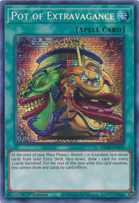 Pot of Extravagance [MP20-EN030] Prismatic Secret Rare | Card Merchant Takapuna