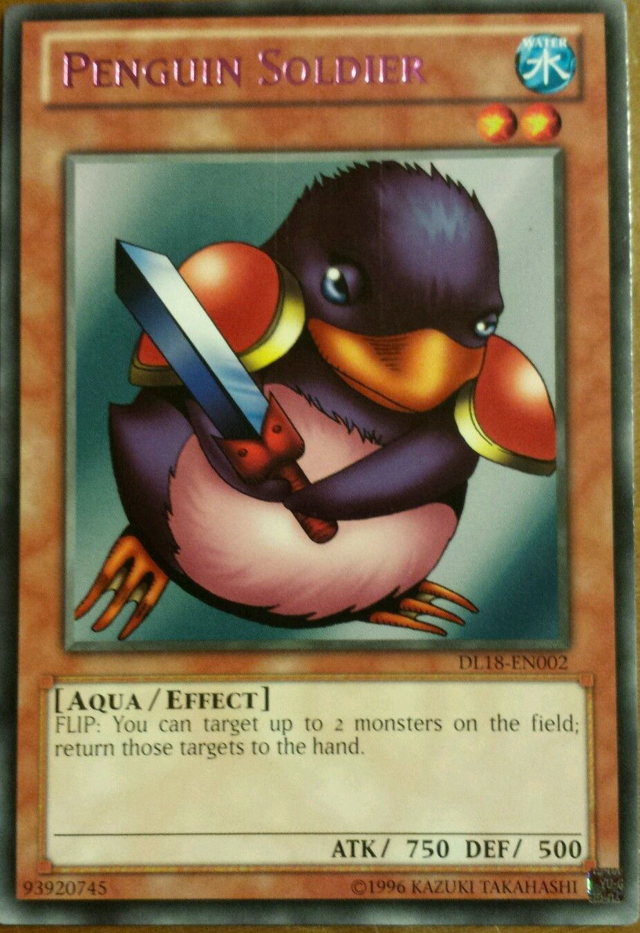 Penguin Soldier (Purple - DL18) [DL18-EN002] Rare | Card Merchant Takapuna