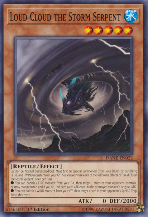 Loud Cloud the Storm Serpent [DANE-EN022] Common | Card Merchant Takapuna