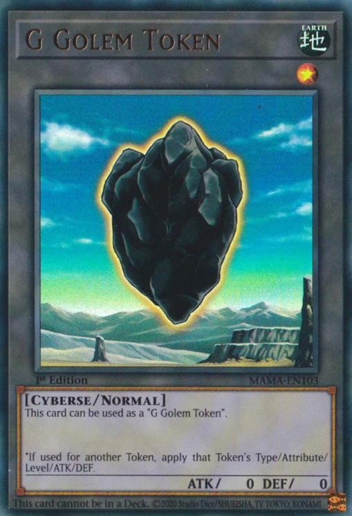 G Golem Token [MAMA-EN103] Ultra Rare | Card Merchant Takapuna