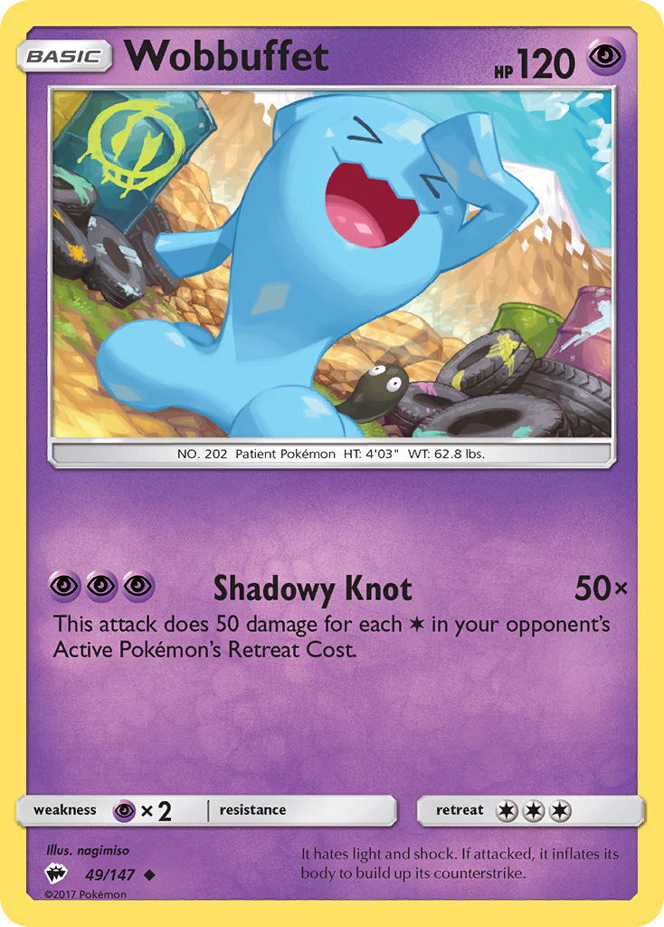 Wobbuffet (49/147) [Sun & Moon: Burning Shadows] | Card Merchant Takapuna