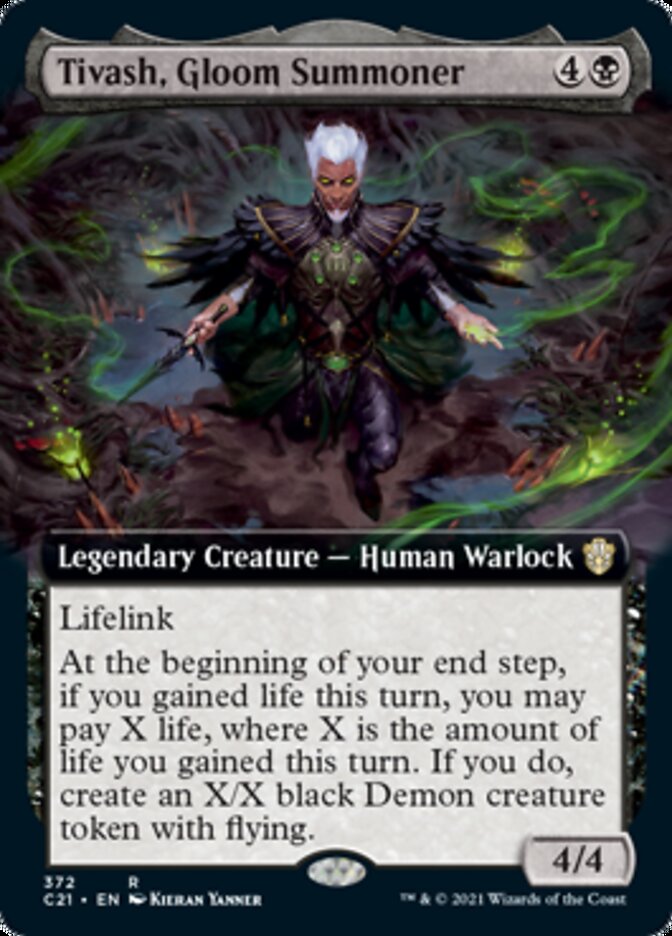 Tivash, Gloom Summoner (Extended Art) [Commander 2021] | Card Merchant Takapuna