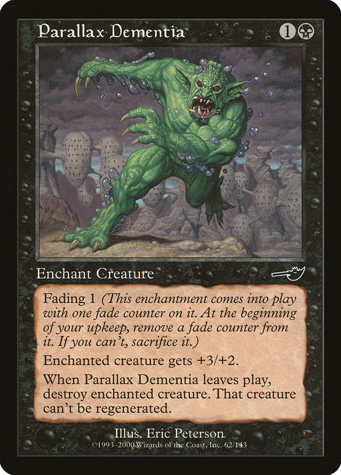 Parallax Dementia [Nemesis] | Card Merchant Takapuna