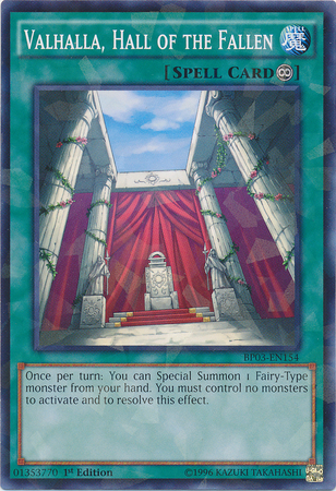 Valhalla, Hall of the Fallen [BP03-EN154] Shatterfoil Rare | Card Merchant Takapuna