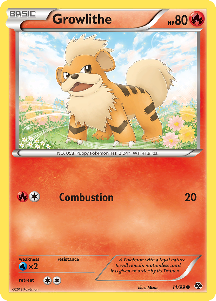 Growlithe (11/99) [Black & White: Next Destinies] | Card Merchant Takapuna