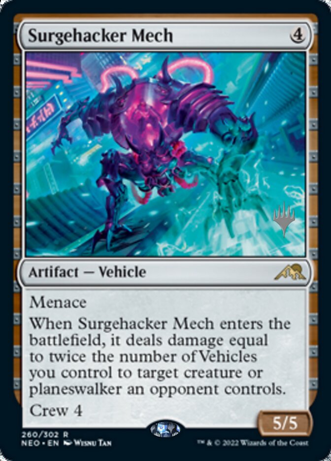 Surgehacker Mech (Promo Pack) [Kamigawa: Neon Dynasty Promos] | Card Merchant Takapuna