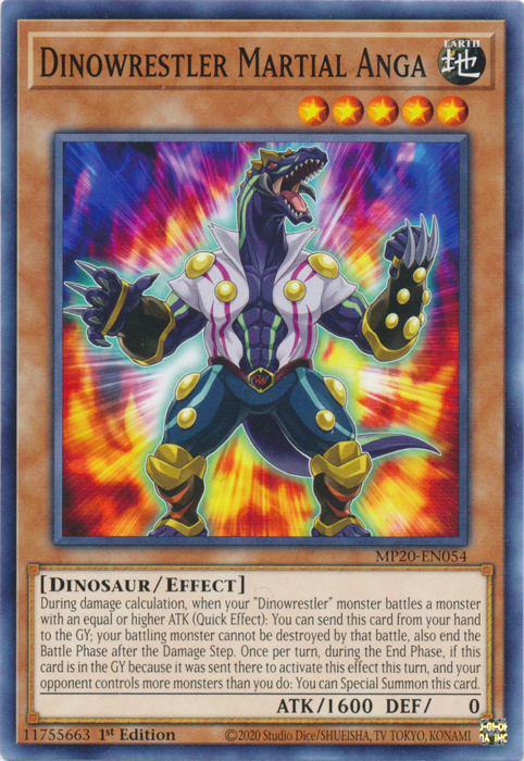 Dinowrestler Martial Anga [MP20-EN054] Common | Card Merchant Takapuna