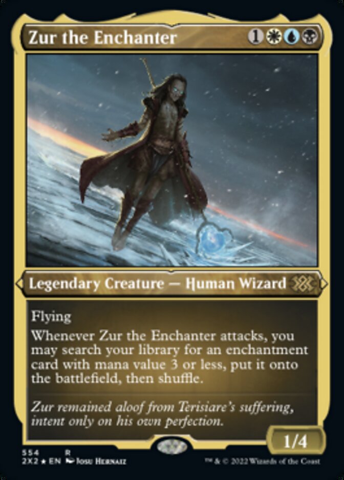 Zur the Enchanter (Foil Etched) [Double Masters 2022] | Card Merchant Takapuna