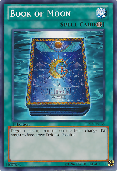 Book of Moon [BP02-EN138] Mosaic Rare | Card Merchant Takapuna