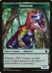 Soldier // Dinosaur Double-Sided Token [Game Night 2019 Tokens] | Card Merchant Takapuna