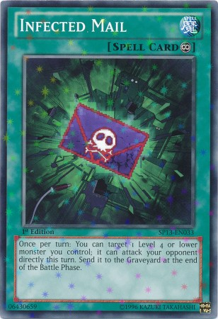 Infected Mail [SP13-EN033] Starfoil Rare | Card Merchant Takapuna