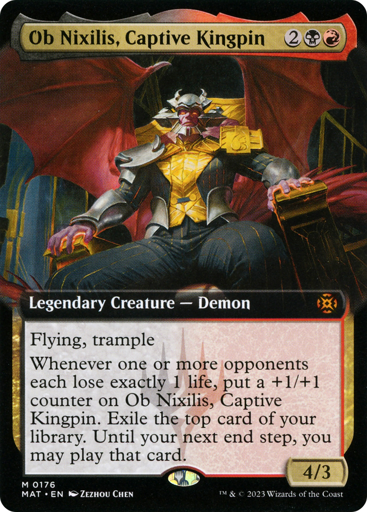 Ob Nixilis, Captive Kingpin (Extended Art) [March of the Machine: The Aftermath] | Card Merchant Takapuna