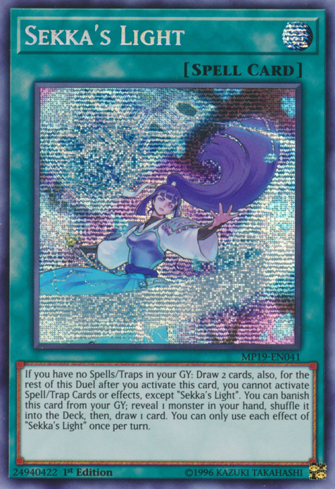 Sekka's Light [MP19-EN041] Prismatic Secret Rare | Card Merchant Takapuna