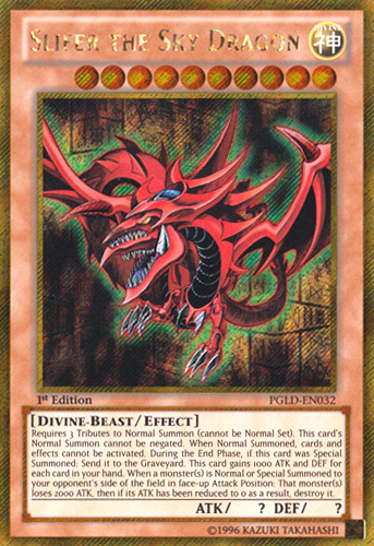 Slifer the Sky Dragon [PGLD-EN032] Gold Secret Rare | Card Merchant Takapuna