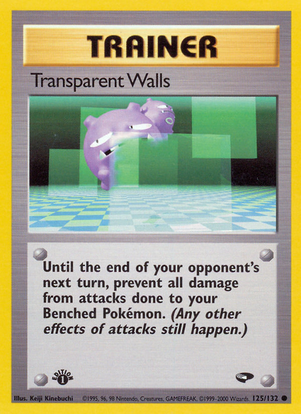 Transparent Walls (125/132) [Gym Challenge 1st Edition] | Card Merchant Takapuna