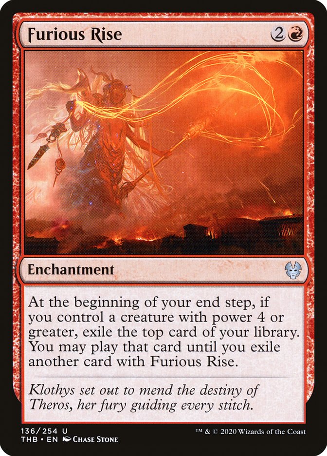 Furious Rise [Theros Beyond Death] | Card Merchant Takapuna