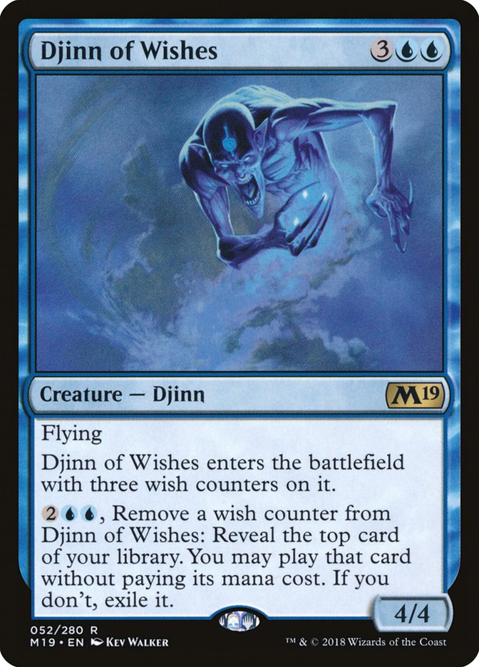 Djinn of Wishes [Core Set 2019] | Card Merchant Takapuna