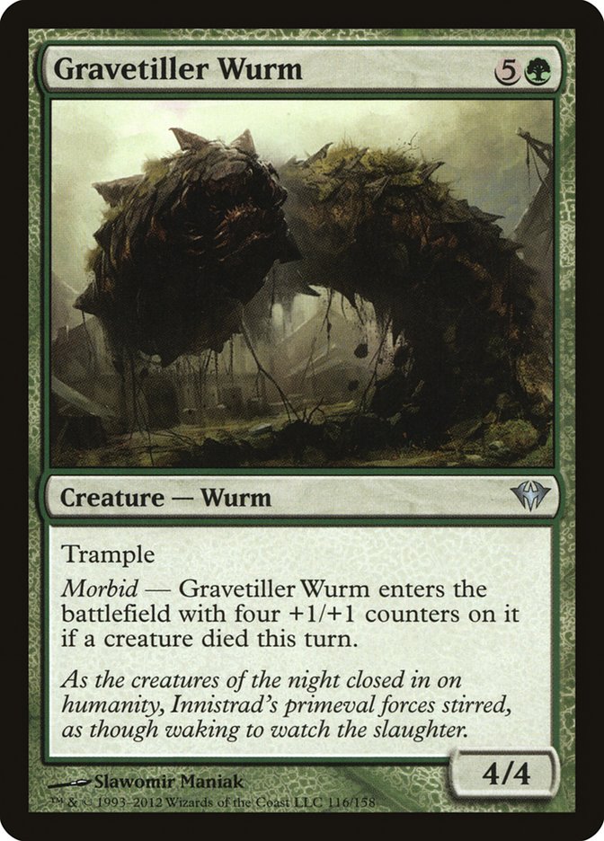 Gravetiller Wurm [Dark Ascension] | Card Merchant Takapuna