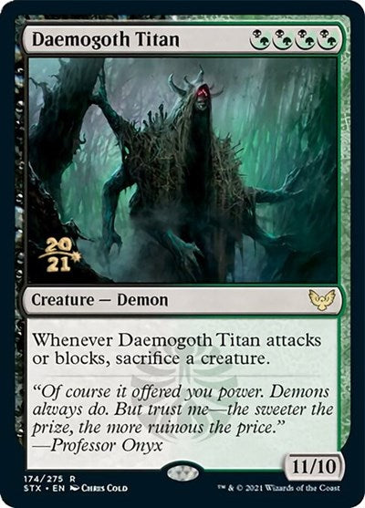 Daemogoth Titan [Strixhaven: School of Mages Prerelease Promos] | Card Merchant Takapuna