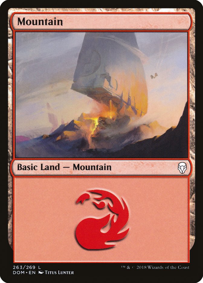 Mountain (263) [Dominaria] | Card Merchant Takapuna