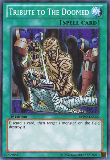 Tribute to The Doomed [BPW2-EN065] Super Rare | Card Merchant Takapuna