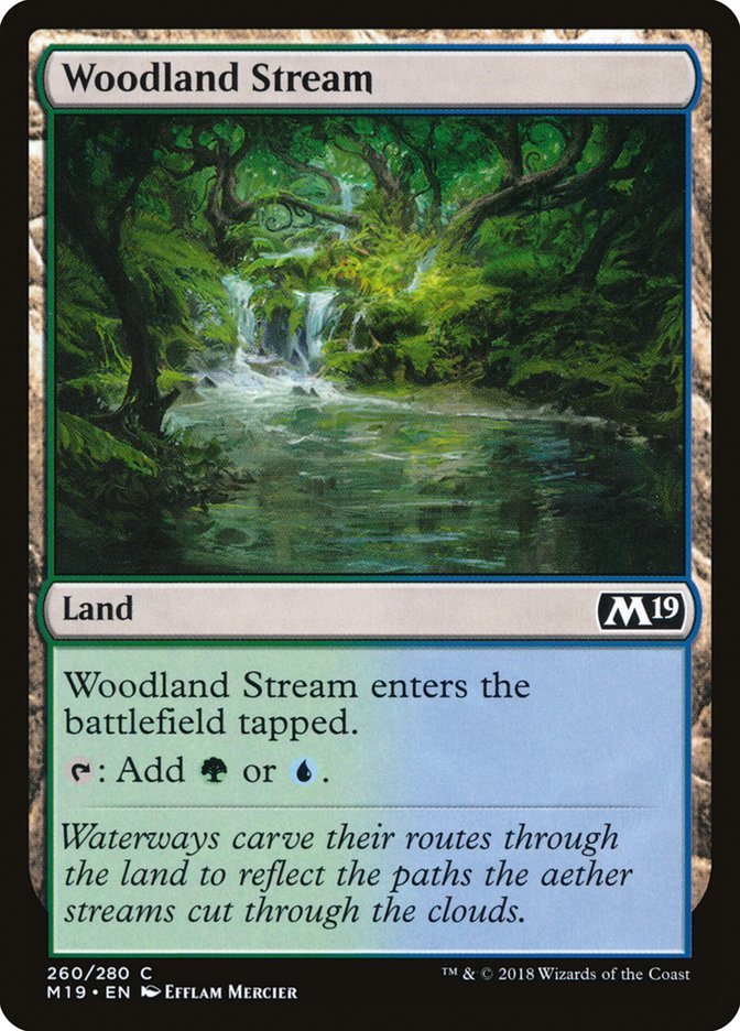 Woodland Stream [Core Set 2019] | Card Merchant Takapuna