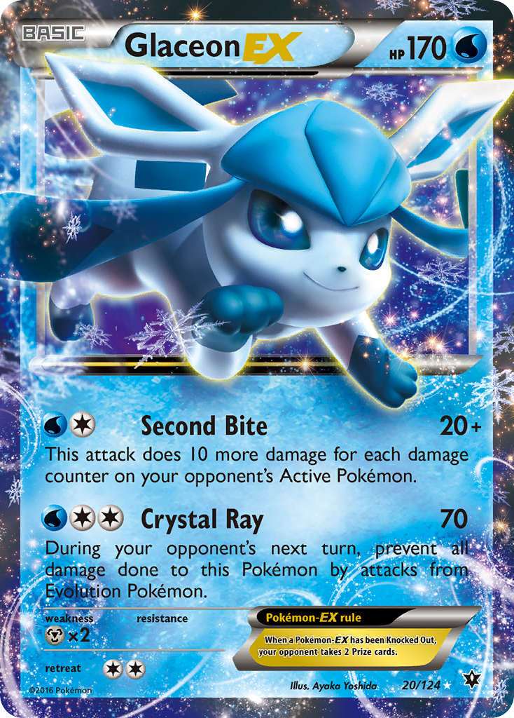 Glaceon EX (20/124) [XY: Fates Collide] | Card Merchant Takapuna