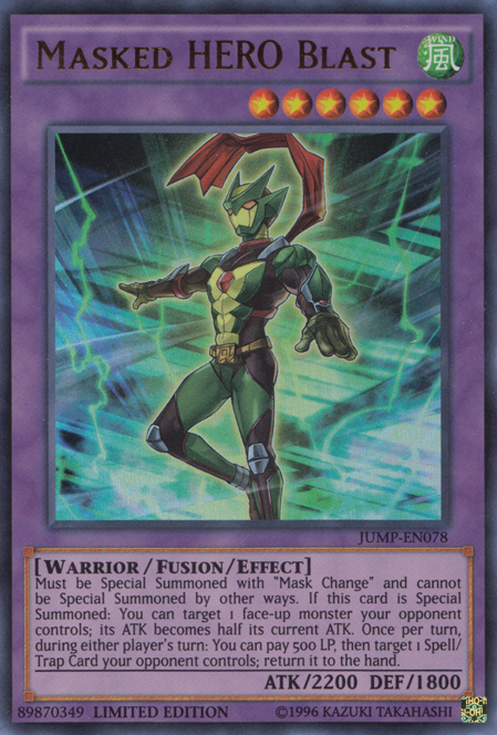 Masked HERO Blast [JUMP-EN078] Ultra Rare | Card Merchant Takapuna