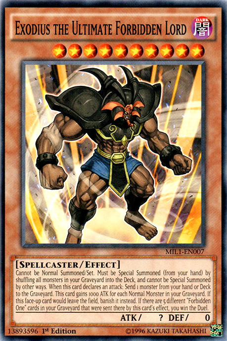 Exodius the Ultimate Forbidden Lord [MIL1-EN007] Common | Card Merchant Takapuna