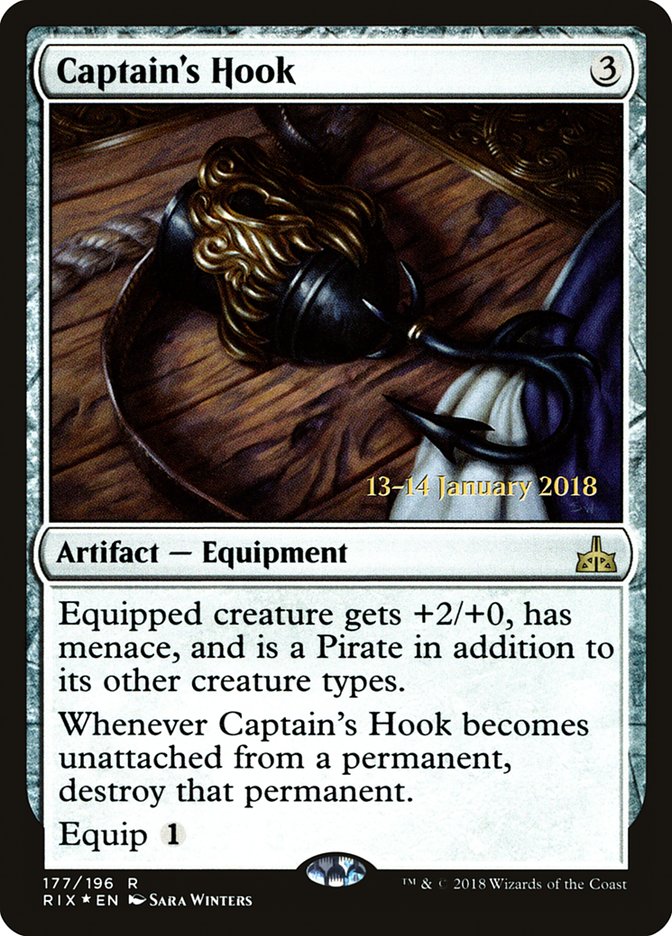 Captain's Hook [Rivals of Ixalan Prerelease Promos] | Card Merchant Takapuna