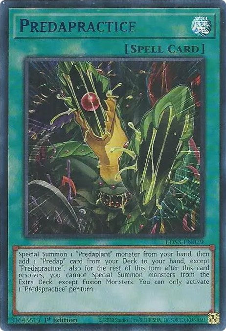 Predapractice (Blue) [LDS3-EN079] Ultra Rare | Card Merchant Takapuna