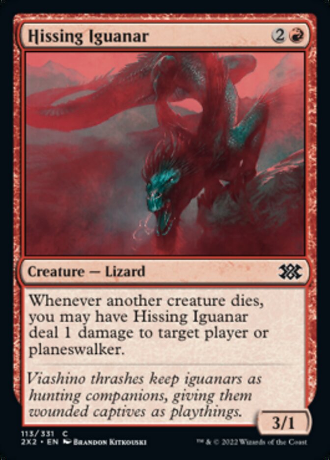 Hissing Iguanar [Double Masters 2022] | Card Merchant Takapuna