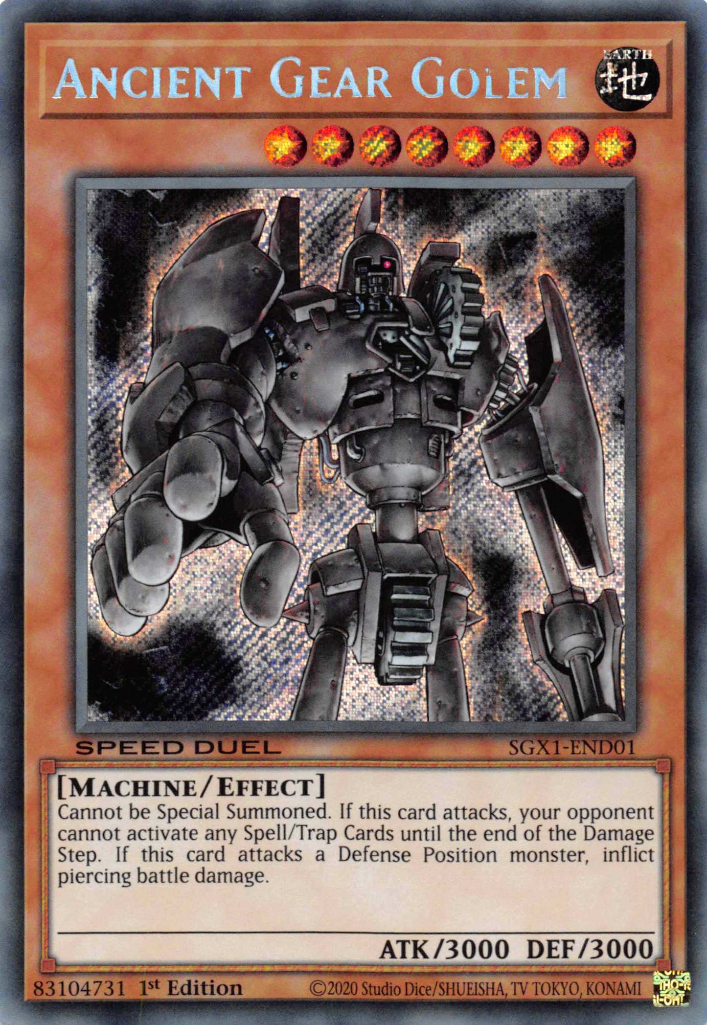 Ancient Gear Golem [SGX1-END01] Secret Rare | Card Merchant Takapuna