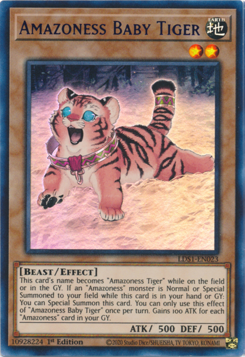 Amazoness Baby Tiger (Purple) [LDS1-EN023] Ultra Rare | Card Merchant Takapuna