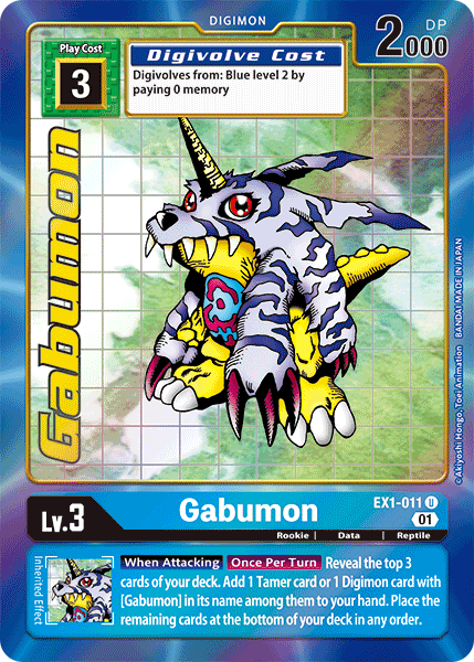 Gabumon [EX1-011] (Alternate Art) [Classic Collection] | Card Merchant Takapuna