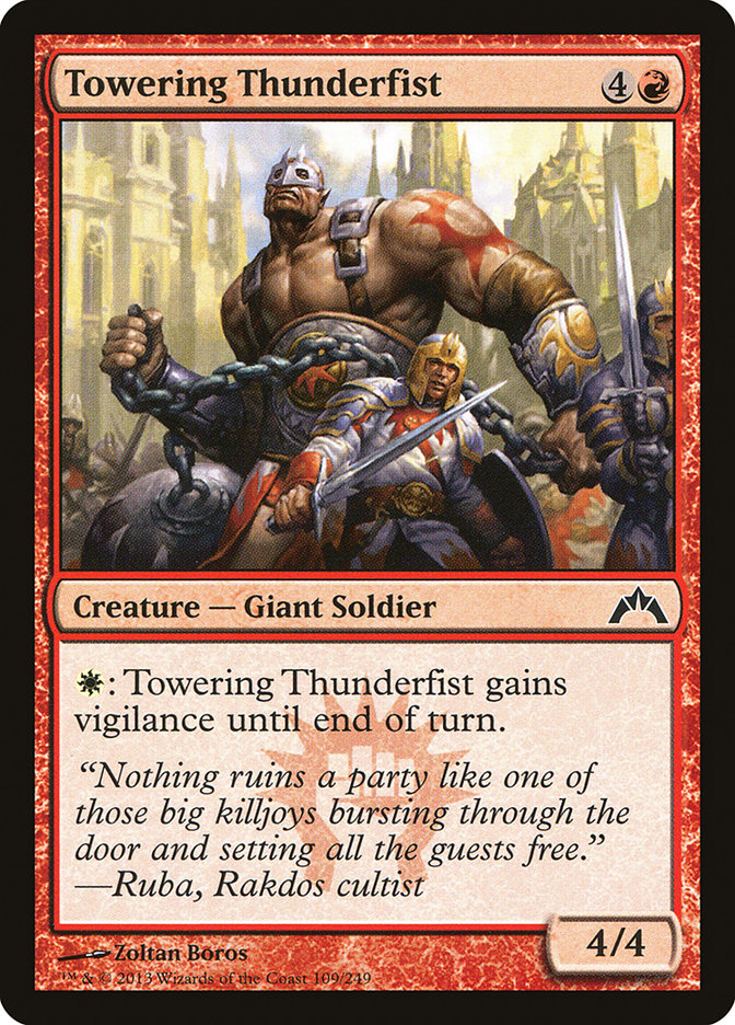 Towering Thunderfist [Gatecrash] | Card Merchant Takapuna