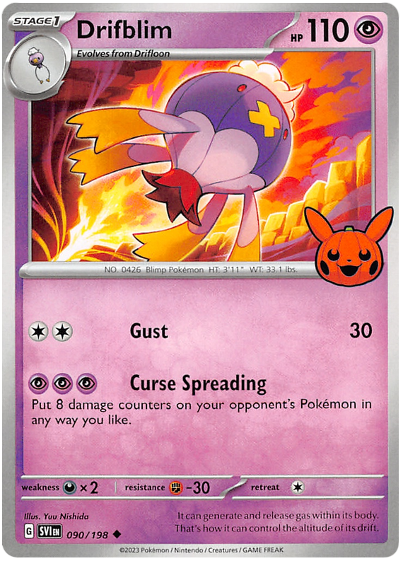 Drifblim (090/198) [Trick or Trade 2023] | Card Merchant Takapuna